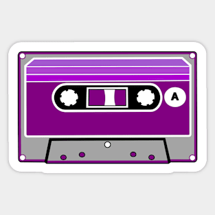 Asexual Flag Cassette Sticker